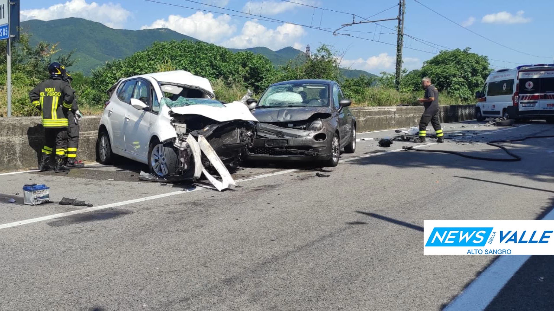 Statale 85 Venafrana: incidente mortale a Sesto Campano. Scontro tra due auto e un camion. Perde la vita un uomo.